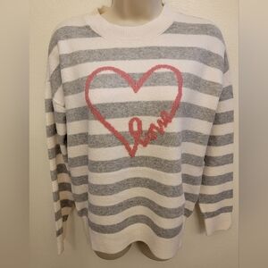 NWT Loft Striped Crew Neck Sweater